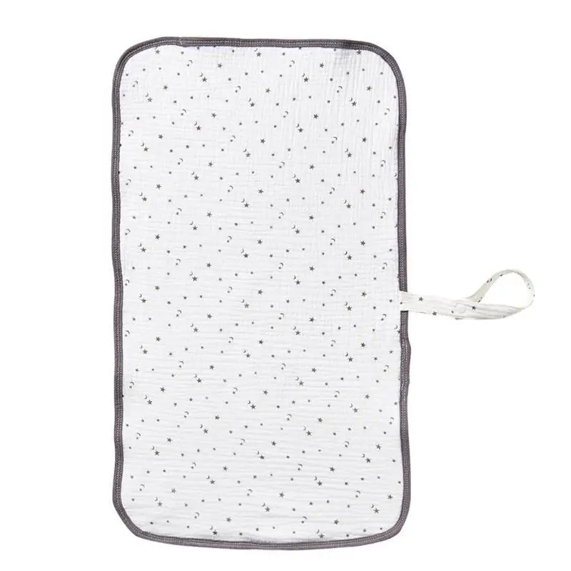 Baby Cotton Changing Pad | Splashproof Travel Diaper Change Mat