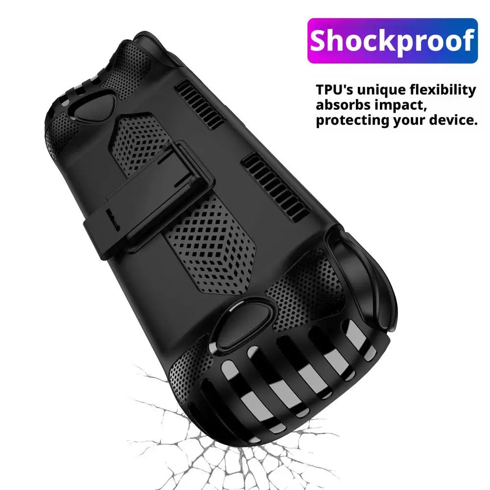 For Odin3 Handheld Console Protective Case TPU Stand Shockproof And Anti-Slip Protective Cover Gaming Console Accessories Peaceful Pleasures Health and Wellness
