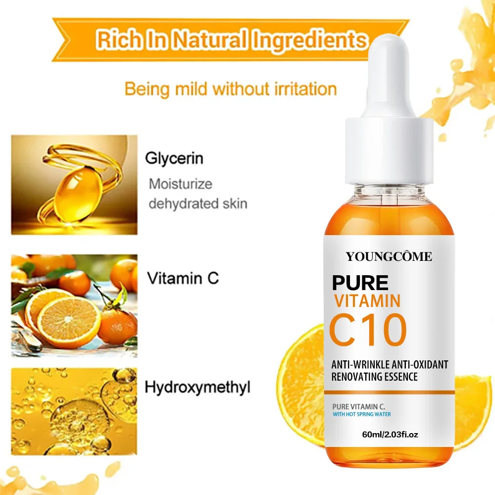 Vitamin C & Hyaluronic Acid Brightening Face Serum | YOUNGCOME
