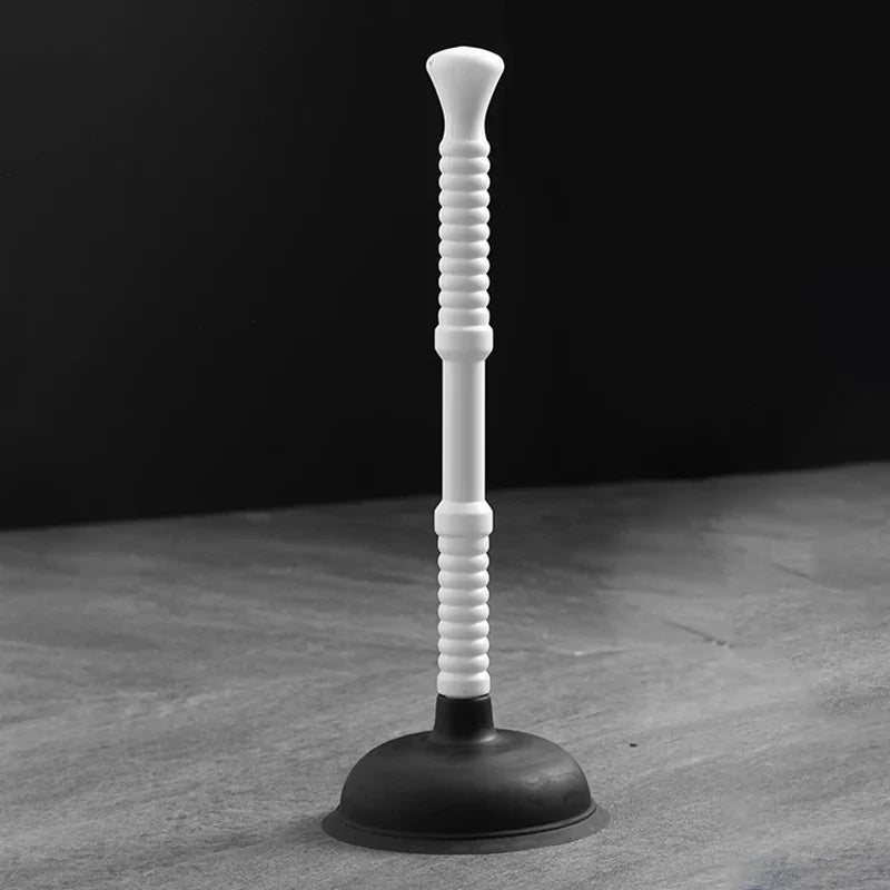Silicone Vacuum Toilet Plunger | High-Pressure Drain Unblocker