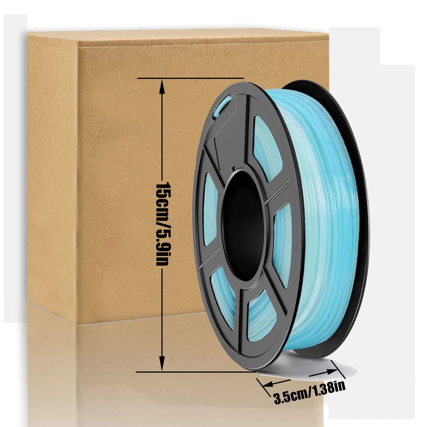 DINGSUN 3D PLA 1.75mm Gradient Filament 250g | FDM 3D Printer