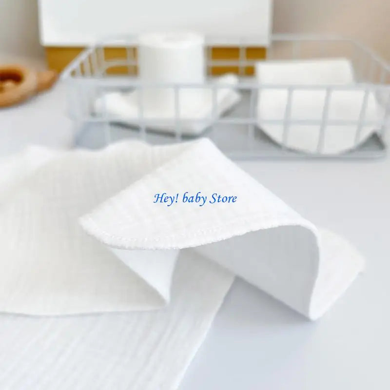 Baby Cotton Muslin Washcloth – Soft Gauze Face & Saliva Wipe