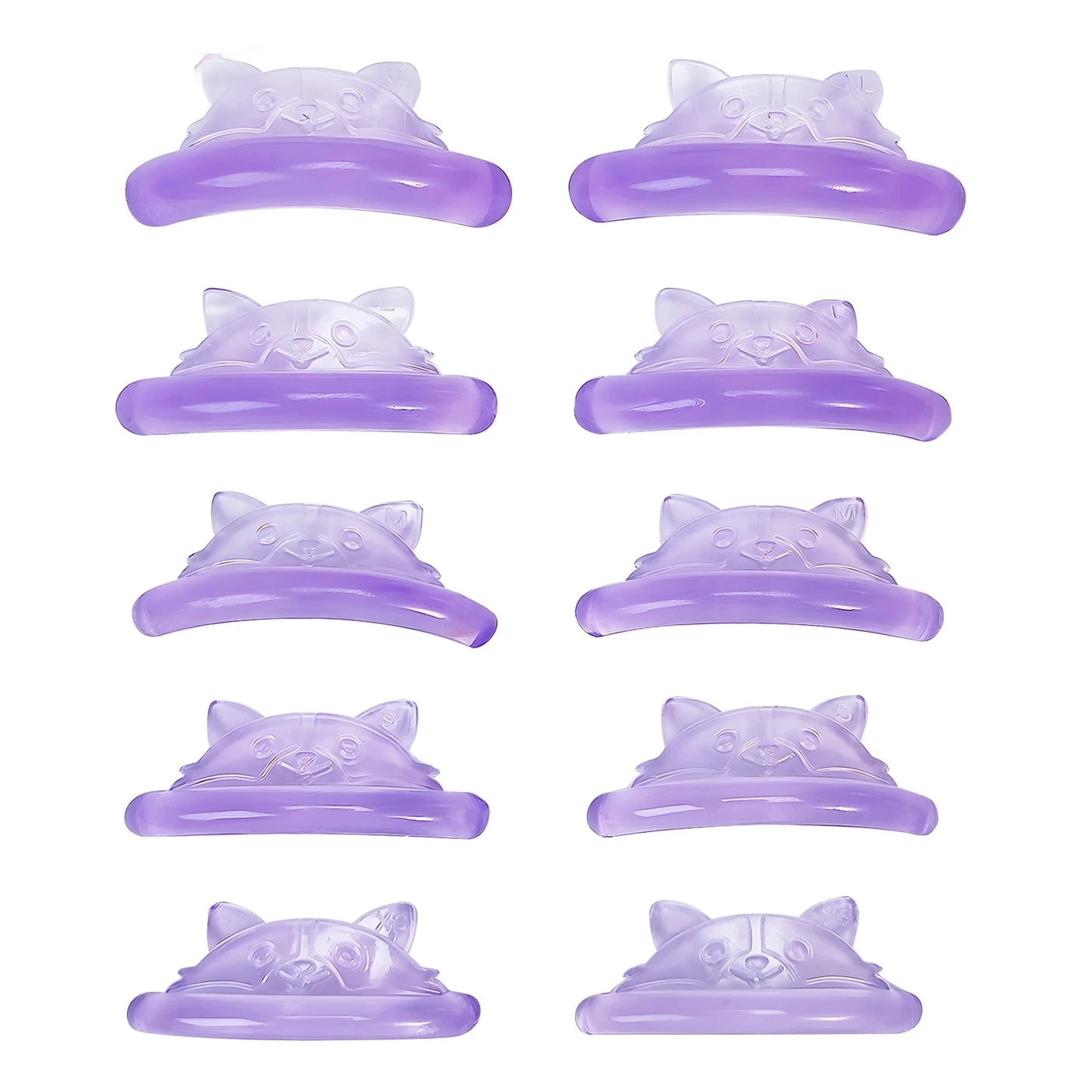 C Curl Silicone Lash Lift Pads – 5 Pairs Eyelash Perm Rods Set