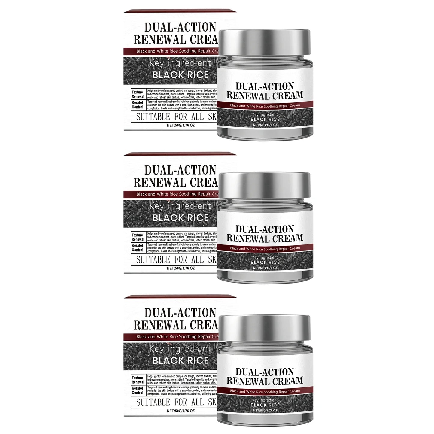 Black Rice Scrub Gel – Exfoliating Brightening Body Cream 50g