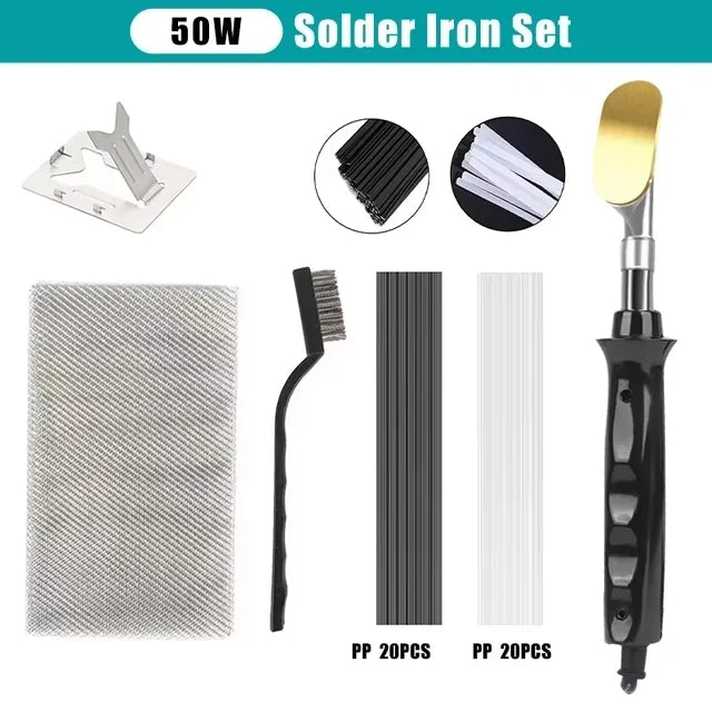 New Heat Gun Plastic Welding Machine Bumper Soldering Iron Staples Bumper Repair Car Tools Kit HOT Stapler Plastic Welder Peaceful Pleasures Health and Wellness 50W Basic