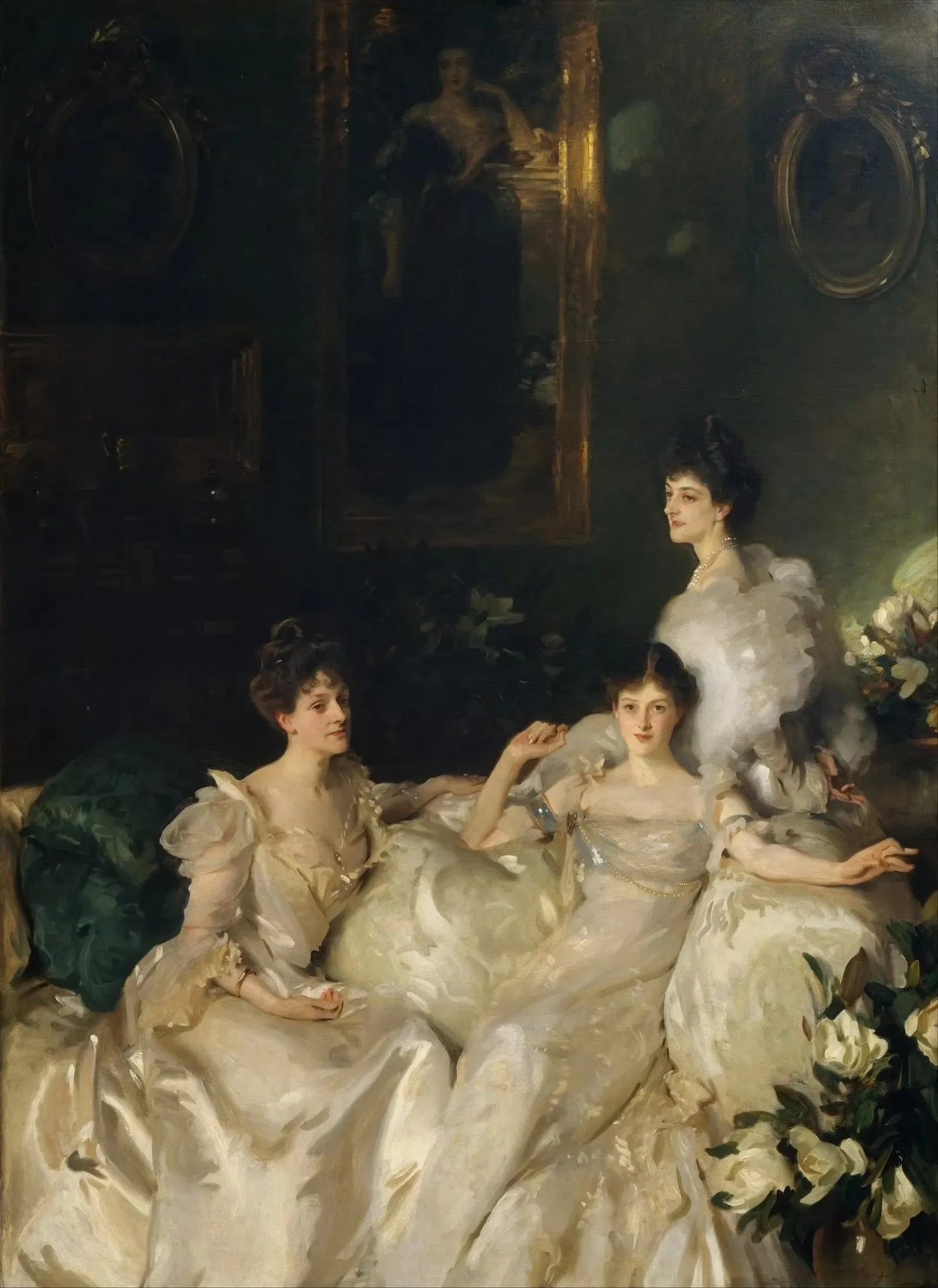 John Singer Sargent Female Portrait Canvas Wall Art Print Canvas Wall Art Print Peaceful Pleasures Health and Wellness 3 30x40cm Unframed