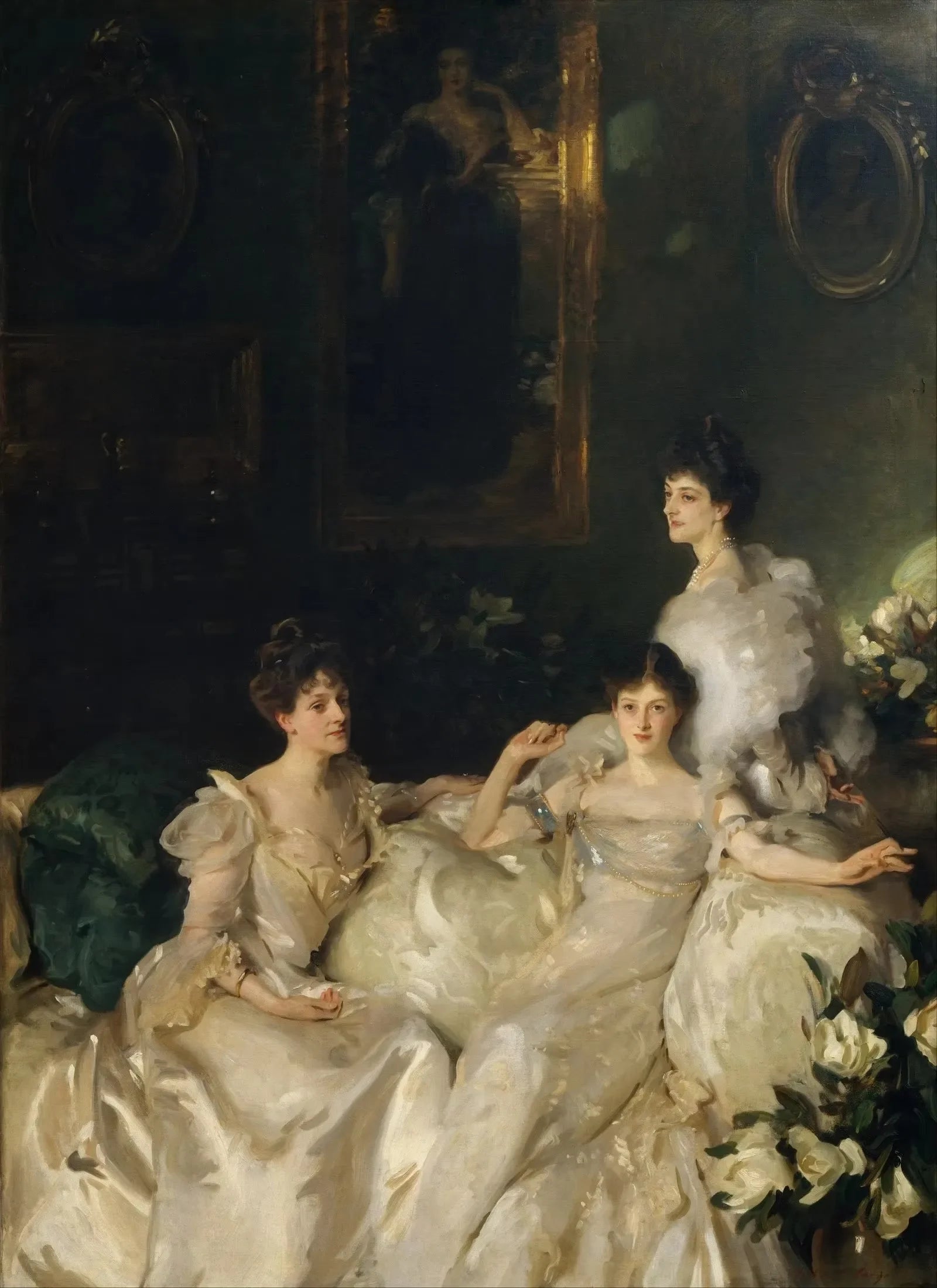 John Singer Sargent Female Portrait Canvas Wall Art Print Canvas Wall Art Print Peaceful Pleasures Health and Wellness 3 30x40cm Unframed