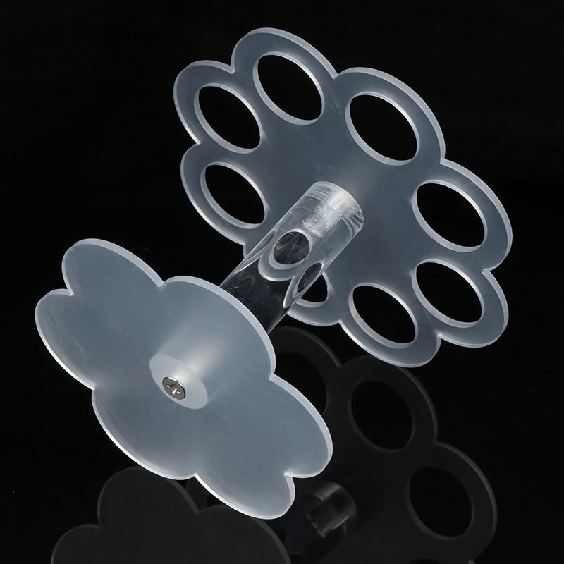 8-Hole Acrylic Ice Cream Cone Stand Holder – Clear Display