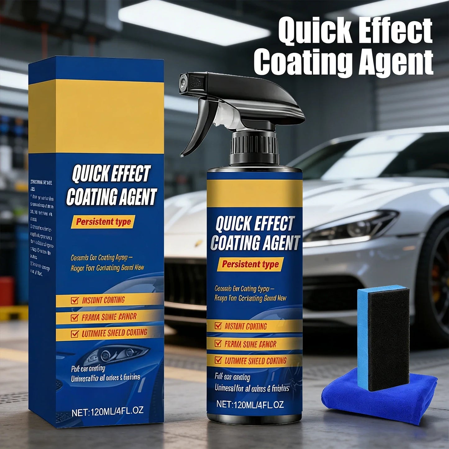 Ceramic Nano Coating Spray – Car Paint Gloss & Protection 120ml