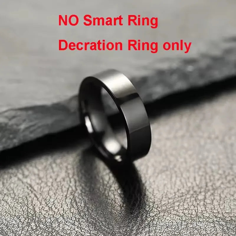 New R09 Smart Ring Men Women with Charging Case,Heart Rate Blood Oxygen,Skin Temperature Monitor,5ATM Waterproof For Android iOS Peaceful Pleasures Health and Wellness Black 14