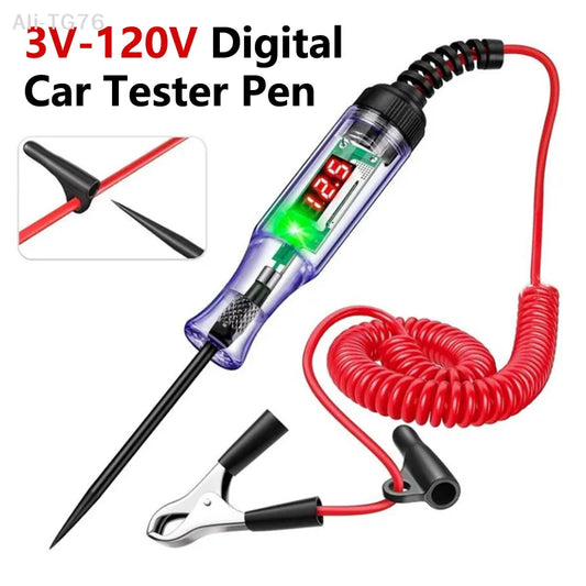 3V-120V Car Digital Voltage Circuit Tester Probe Pen Automotive Circuit Tester Peaceful Pleasures Health and Wellness Default Title