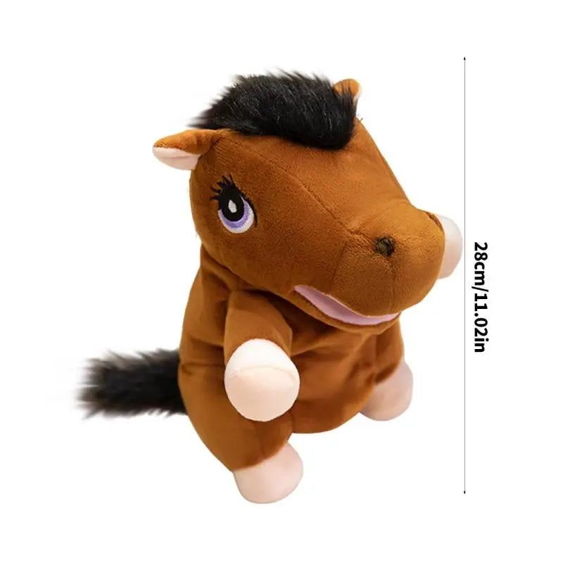 Horse Hand Puppet Plush Toy – Soft Stuffed Animal for Kids