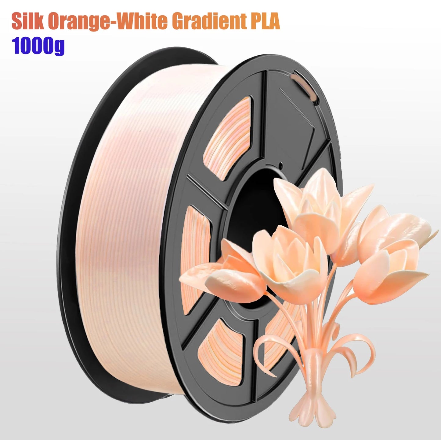 DINGSUN 3D 1.75mm Gradient Silk PLA Filament ±0.02mm | 200g–1kg