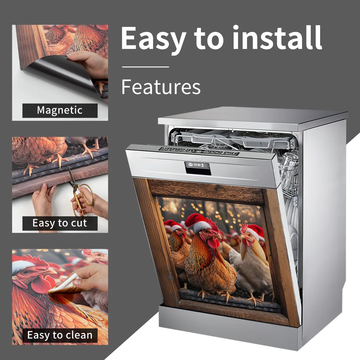 Household dishwasher magnetic patch refrigerator magnetic patch kitchen household Peaceful Pleasures Health and Wellness