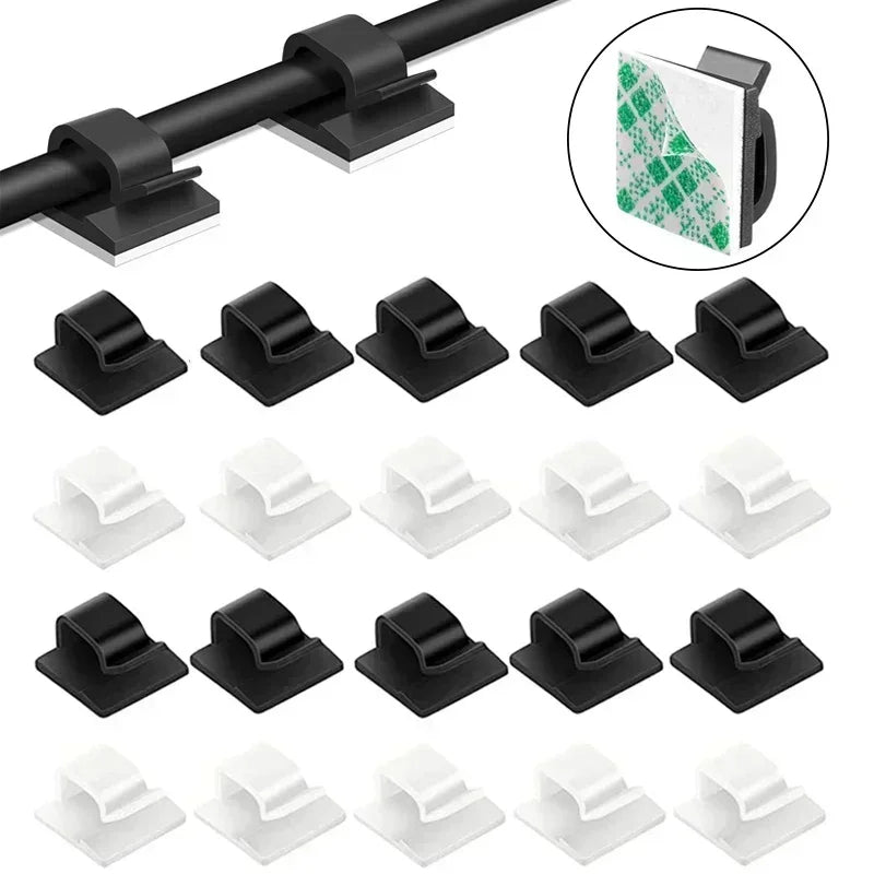 Self-Adhesive Cable Clips Wire Organizer – 10/20/30 Pack
