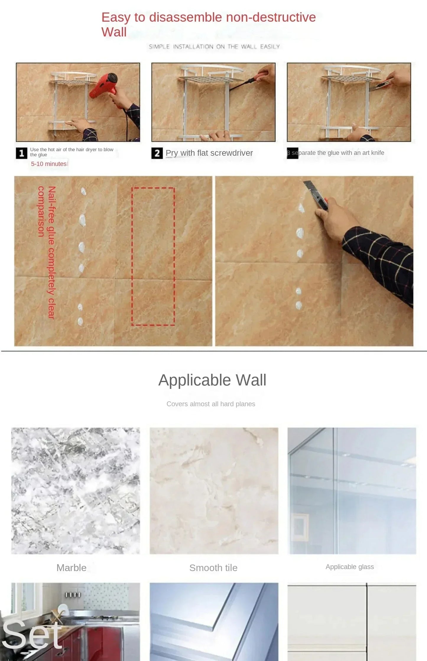 Nail-Free Tasteless Waterproof White Glue Multi-Spec Strong Glass Glue Multifunctional Household Glue Peaceful Pleasures Health and Wellness