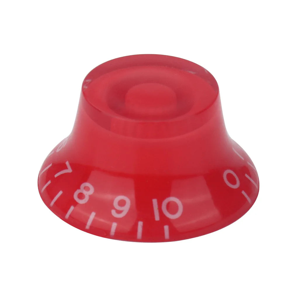 Hat Transparent Volume Tone Control Knob Electric Guitar Dia Hole