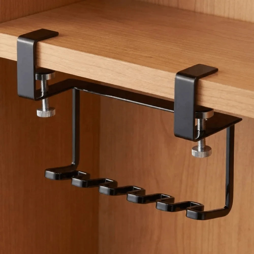 Wall-Mounted Toothbrush & Razor Holder | No-Drill Carbon Steel