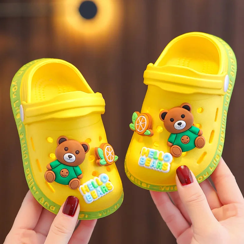 Kids Cartoon Clog Sandals | Boys & Girls Summer Beach Shoes