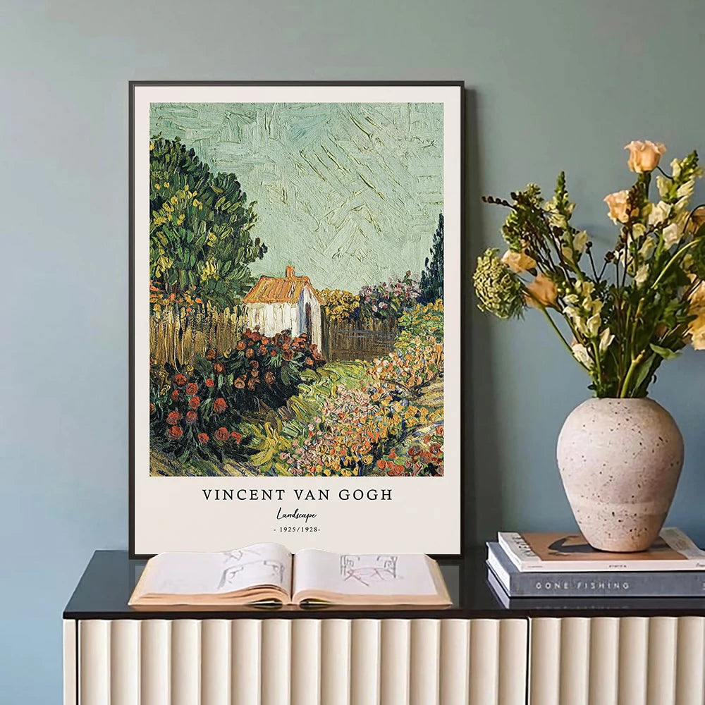 Vincent Van Gogh Writings Canvas Prints Painting Posters Great Work The Starry Night Poster Wall Art Living Room Bedroom Decor Peaceful Pleasures Health and Wellness