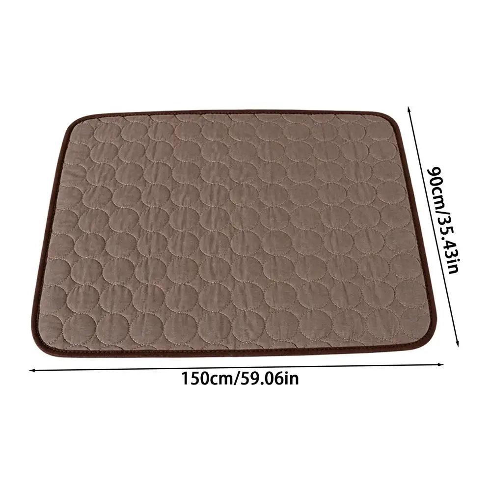 Dog Cooling Mat Ice Silk – Washable Breathable Pet Pad