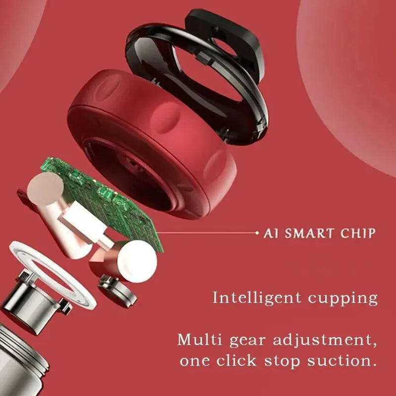 Heating Intelligent Vacuum Cupping Massager - Gua Sha Cupping Massager for Back Neck Arm Body Peaceful Pleasures Health and Wellness