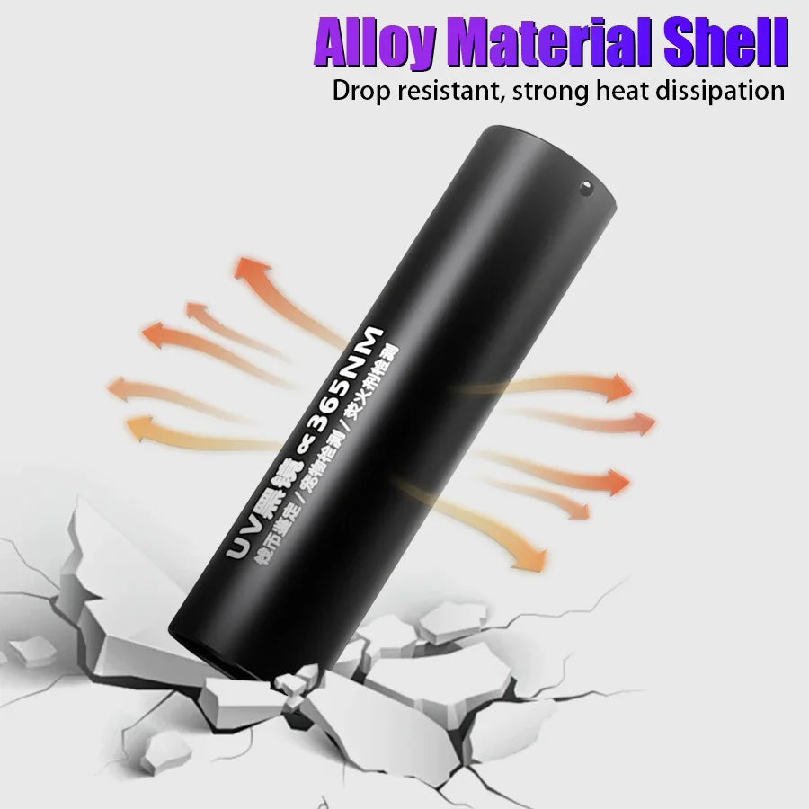 365nm UV Flashlight – USB Rechargeable Ultraviolet Torch