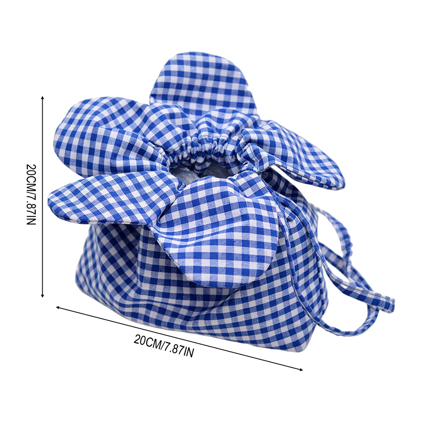 Flower Print Drawstring Bucket Bag Double-Sided Large Capacity Shoulder Crossbody Bag for Commuting and Daily Use Peaceful Pleasures Health and Wellness