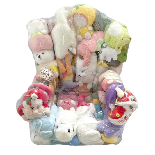 Clear Stuffed Animal Bean Bag Chair & Plush Toy Organizer Kids Toy Organizer Peaceful Pleasures Health and Wellness B