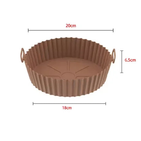 Silicone Baking Pans Set, Air Fryer Accessories for Cake Decorating, Muffin Molds, Kitchen Utensils & Gadgets, Aerogrill Peaceful Pleasures Health and Wellness Brown
