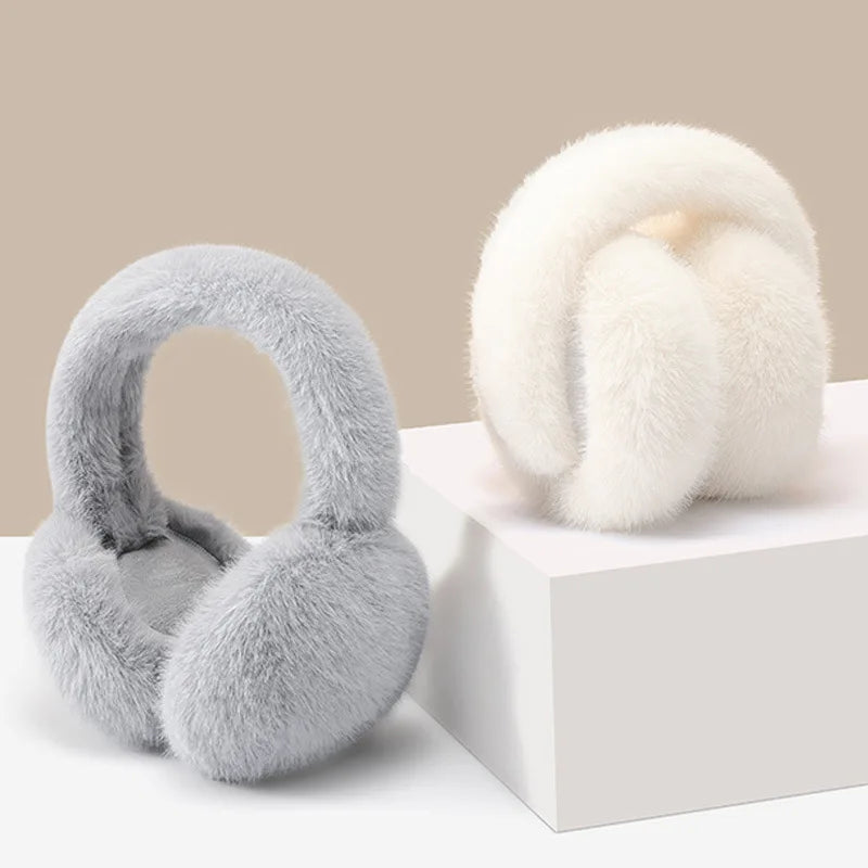 Soft Plush Ear Warmer Winter Earmuffs for Women Men Fashion Solid Color Warm Ear Cover Fashion Outdoor Cold Protection Earmuffs Peaceful Pleasures Health and Wellness