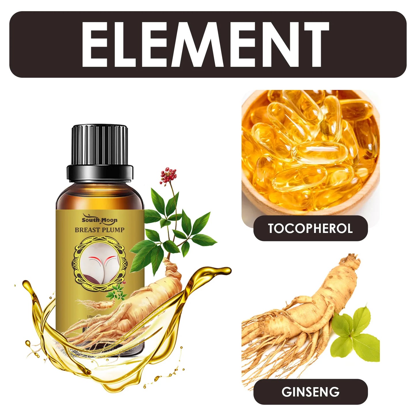 South Moon Hyaluronic Acid Bust Firming Essence Oil 30ml