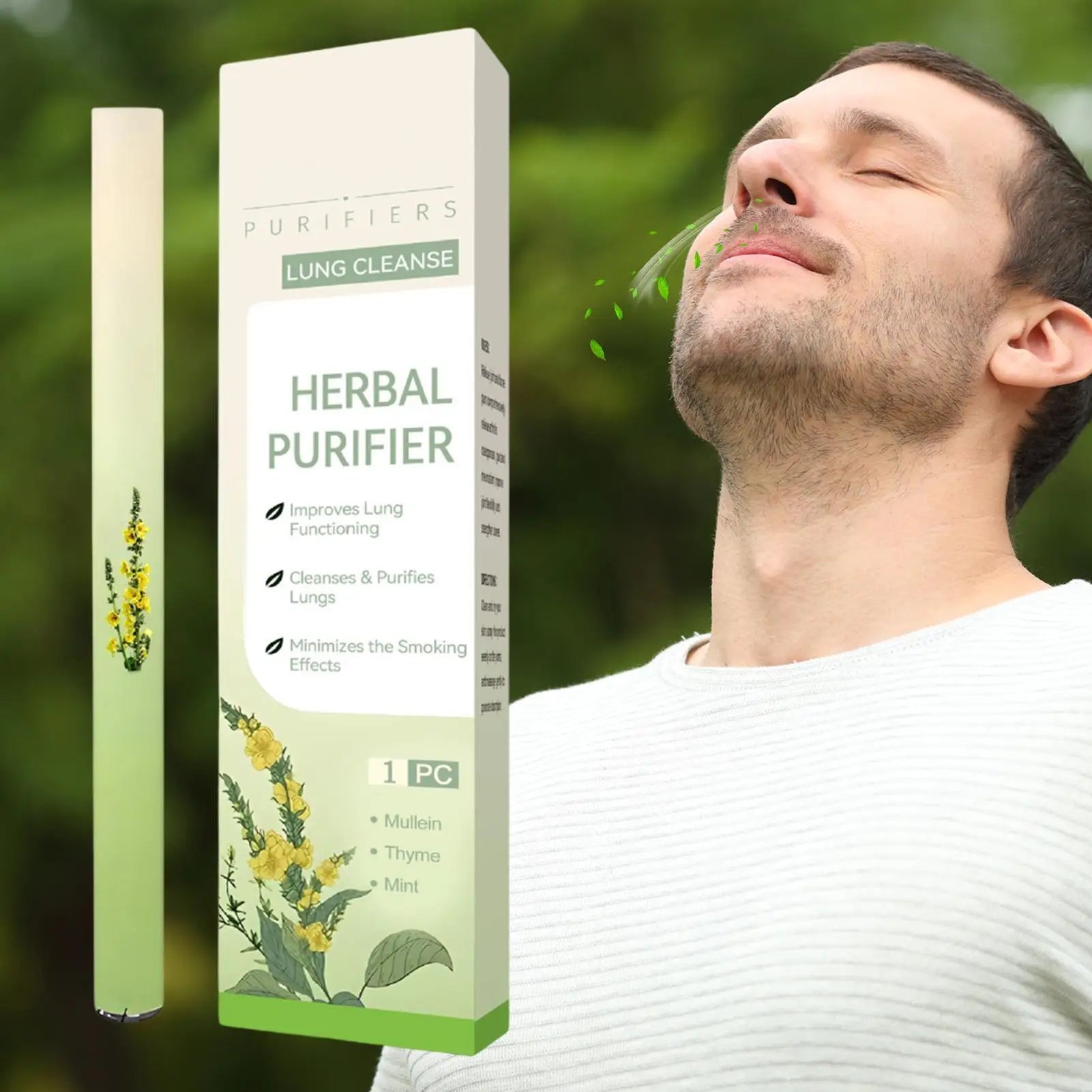 Lung Cleanse Inhaler Herbal Lung Cleansing Nasal Inhaler Natural Air Freshening Soothing Diffuser Cleanses The Nasal Cavity Lung Peaceful Pleasures Health and Wellness