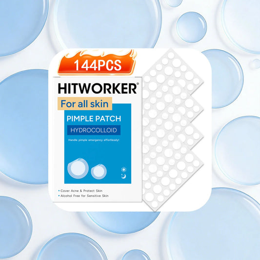 Hydrocolloid Acne Patches – Invisible, Waterproof | All Skin Types Acne Patch Peaceful Pleasures Health and Wellness 144PCS