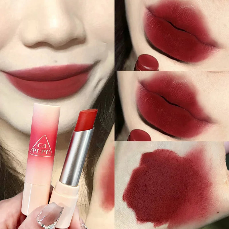 Velvet Matte Lipstick Set – 8 Shades, Waterproof & Long-Lasting