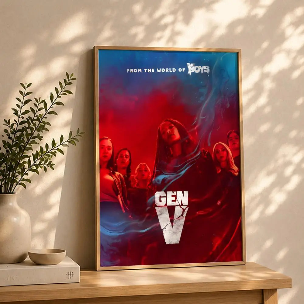 TV G-Gen VS Poster HD Self Adhesive Waterproof Wall Art Ideal for Home Office Dorm Bedroom Great Gift Peaceful Pleasures Health and Wellness White7 21X30cmNoframe