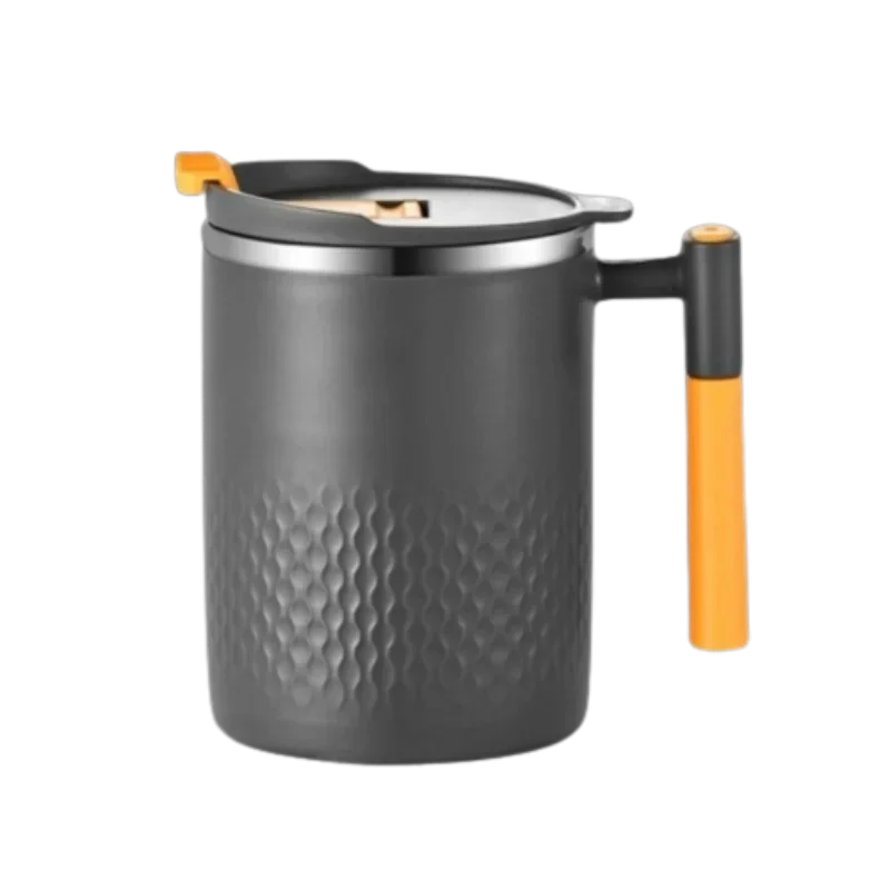 15oz Stainless Steel Double Wall Coffee & Tea Mug – 450ml Insulated Cup for Home, Office & Travel