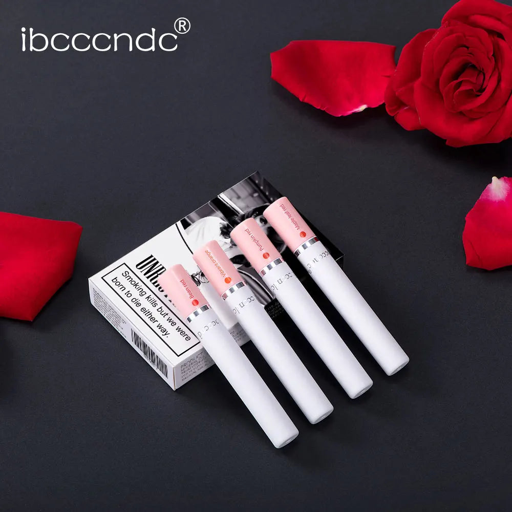 Matte Lipstick Set 4 Colors – Waterproof Velvet Lip Tint