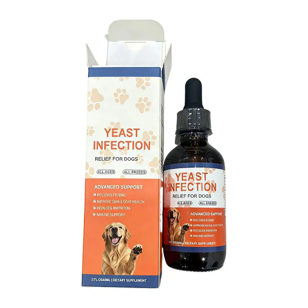 60ml Antipruritic Fur Health Immune Support Yeast Infection Relief Drops For Dog Cat Irritation Skin Pet Nutritional Supplement Peaceful Pleasures Health and Wellness 60ml