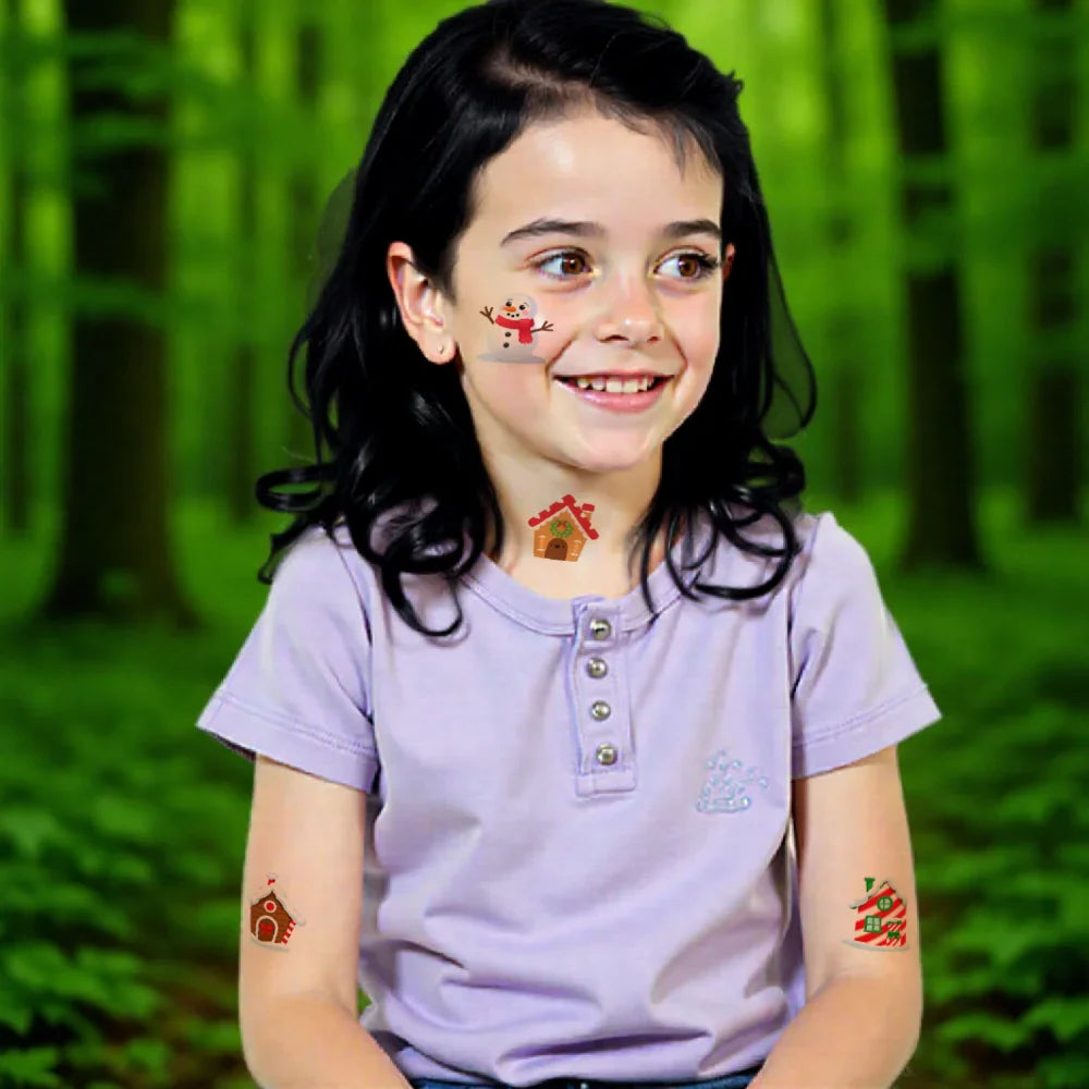 54pcs Christmas Temporary Tattoo Stickers for Kids – Holiday Set