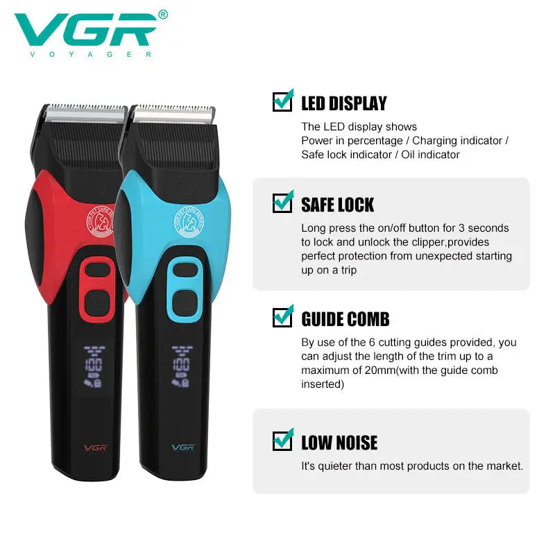 VGR 208 Pet Shaver Sharp Blade Deep Cleaning Hair Trimmer Safe and Reliable USB Pet Hair Removal Electric Push Cutting Razor Peaceful Pleasures Health and Wellness