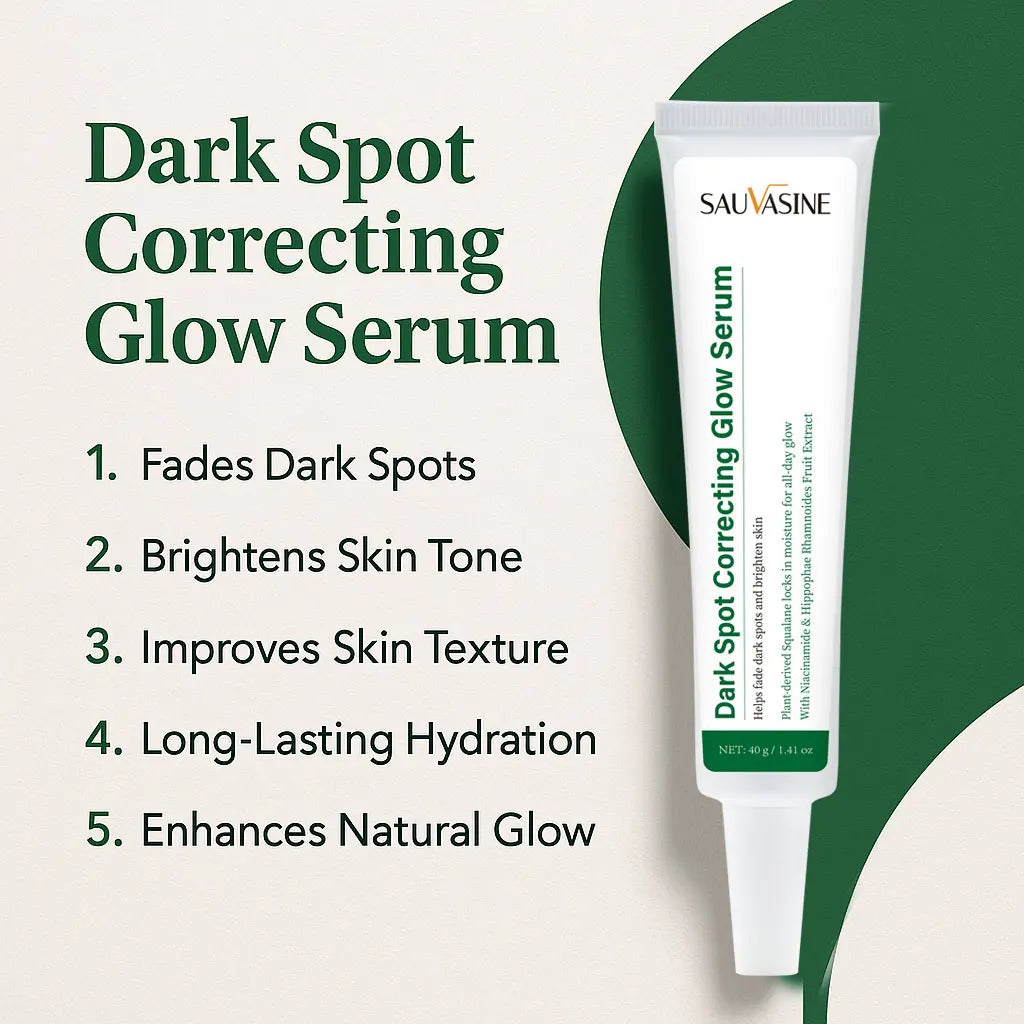 Dark Spot Correcting Glow Serum Brighten Skin Tone 5% Niacinamide Lightens Dark Spot Skin Care Serum for Face 40g Peaceful Pleasures Health and Wellness