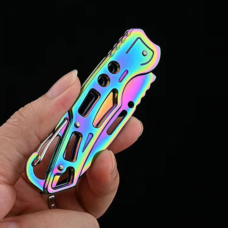 Folding Pocket Knife Stainless Steel Survival Hunting Camping Fishing Portable Fruit Carrying Outdoor Tools Survival Hand Tools Peaceful Pleasures Health and Wellness