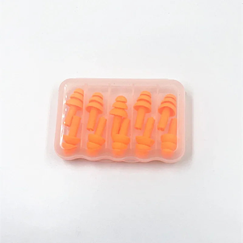 5Pairs Soft Silicone Earplugs Anti-Noise Waterproof Diving Ear Clips for Swimming Protection Adult & Child Swimmers Peaceful Pleasures Health and Wellness