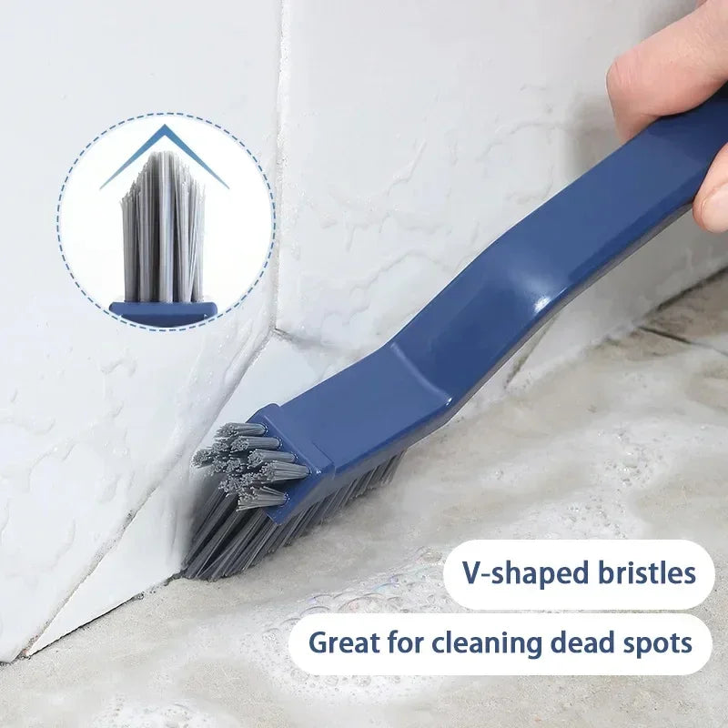 Long-Handle Bathroom Scrub Brush – Tile, Grout & Tub