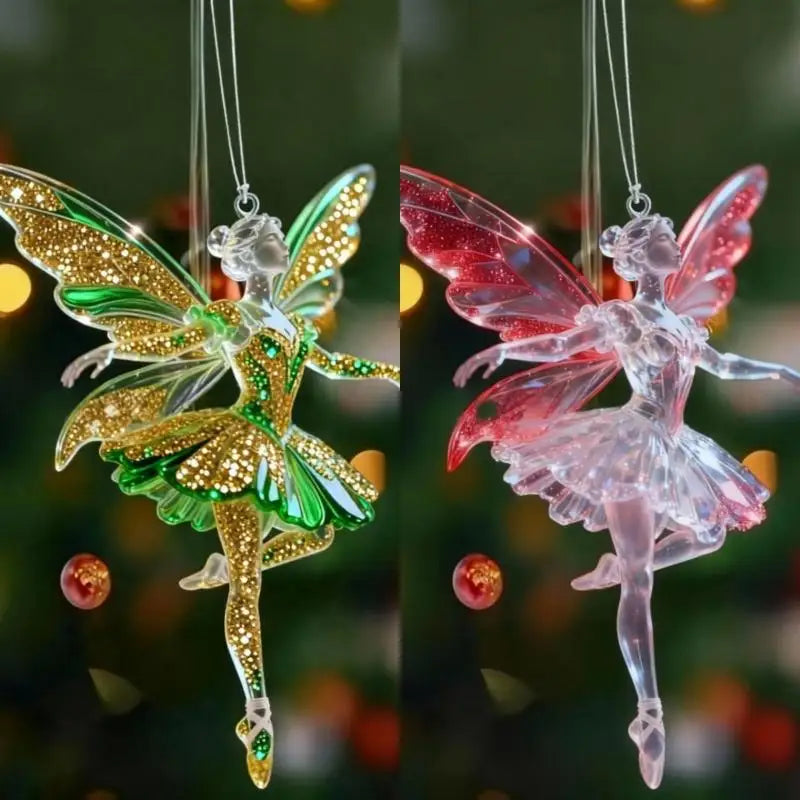 Sparkling Ballerina Acrylic Pendant | Car & Christmas Ornament