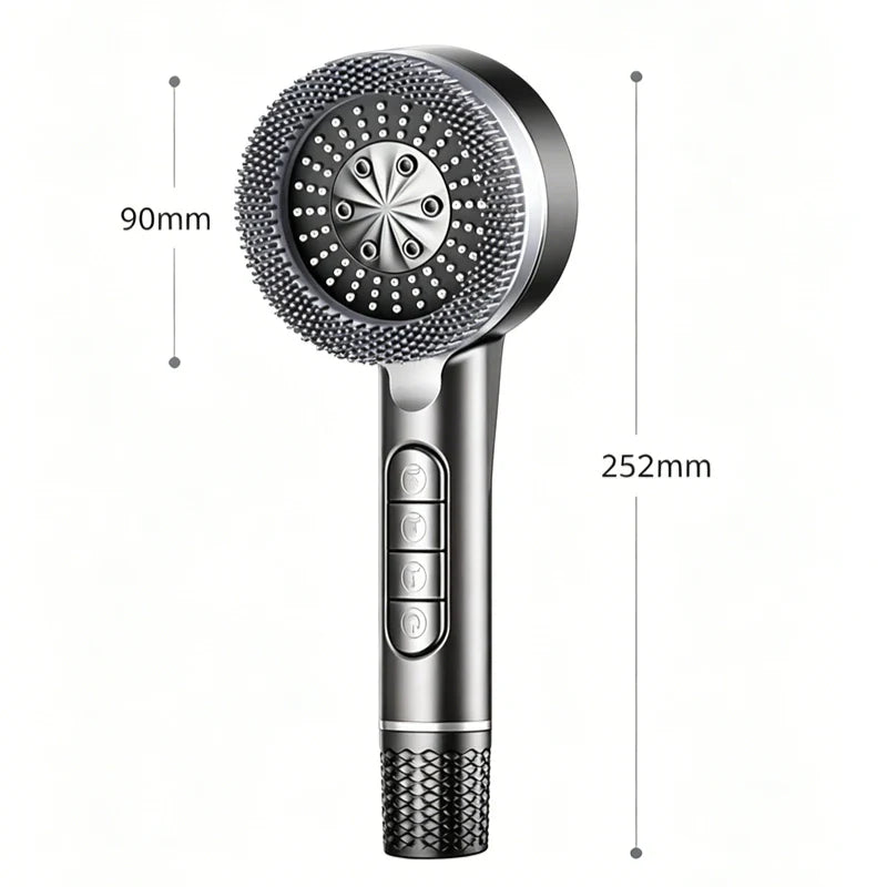 Filtered Supercharged Handheld Shower Head – 4-Speed Spray