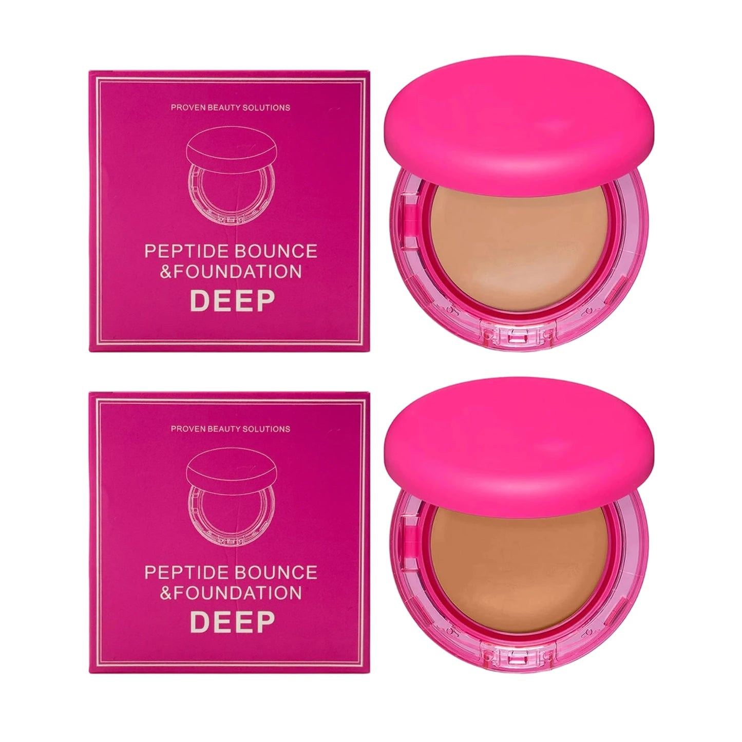 Peptide Moisturizing Foundation Make-Up Cream Concealer Oil-Control Full Coverage Hydrating Long Lasting Waterproof Base Makeup Peaceful Pleasures Health and Wellness