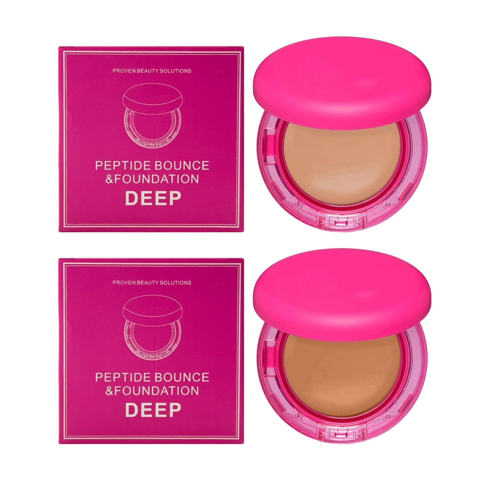 Peptide Moisturizing Foundation Make-Up Cream Concealer Oil-Control Full Coverage Hydrating Long Lasting Waterproof Base Makeup Peaceful Pleasures Health and Wellness