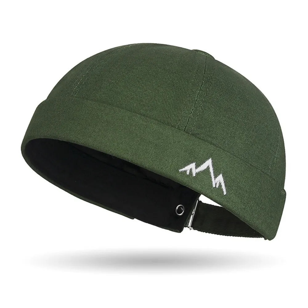 Retro Brimless Beanie Hat | Unisex Docker Cap Adjustable